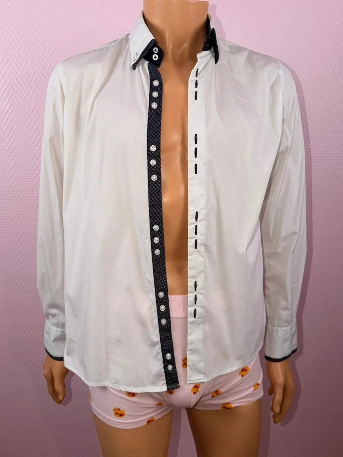 Camisa de hombre italiana talla L en super estado – photo 2